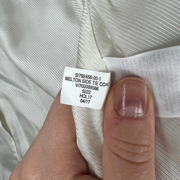 Banana Republic • Melton Wool Side Tie Coat - Picture 10 of 10